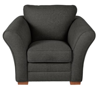 Heart of House Thornton Fabric Chair - Charcoal.